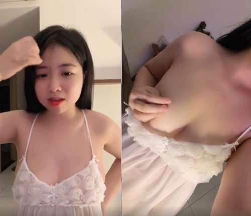 Clip Sex Tiktoker Hường Hêu show cặp ngực đầy đặn của mình